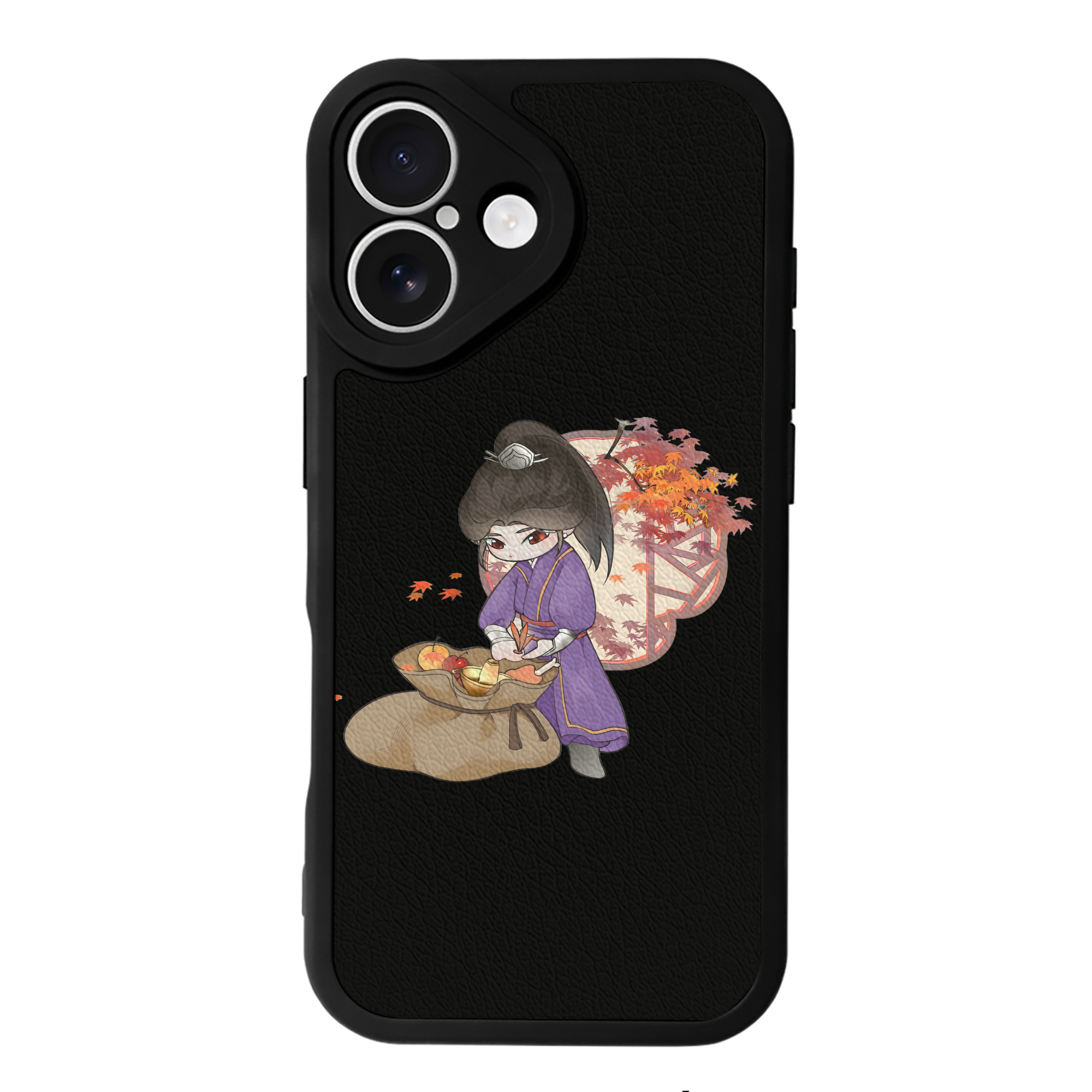 （画像用） Ne Zha 2 ナタ 魔童の大暴れ 【iPhone 16シリーズ対応】シリコンスマホケース（レザー調） 材質：シリコン